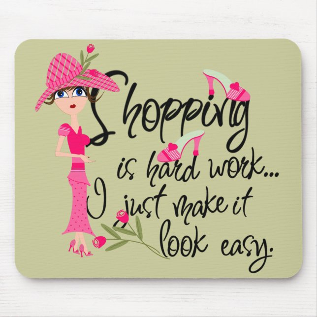 Mousepad de Moda Rosa Escuro (Frente)