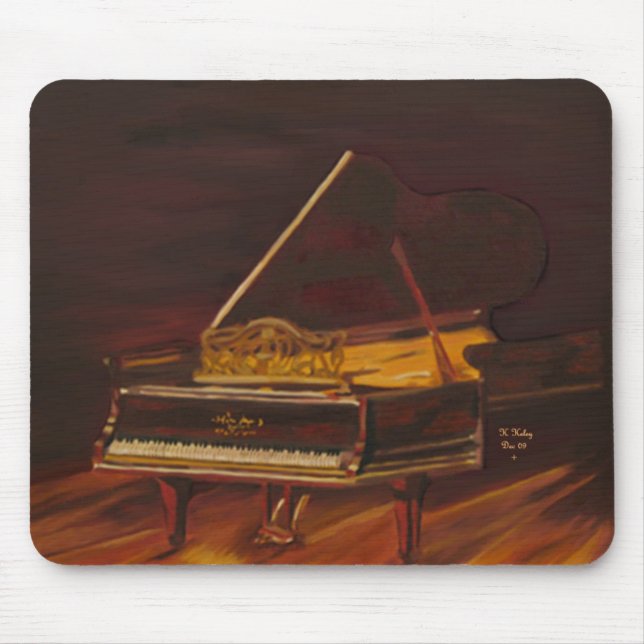 Mousepad de mogno da melodia (Frente)