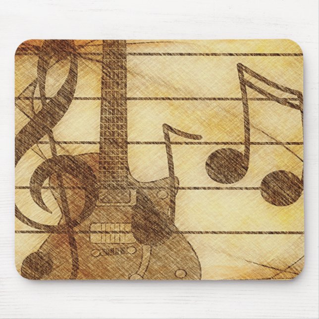 Mousepad de Música e Violão (Frente)