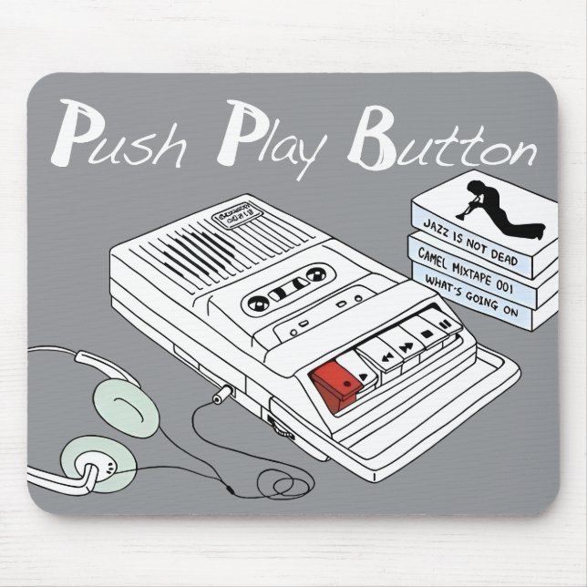 Mousepad de Música Vintage (Frente)