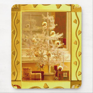 Mousepad de Natal ouro