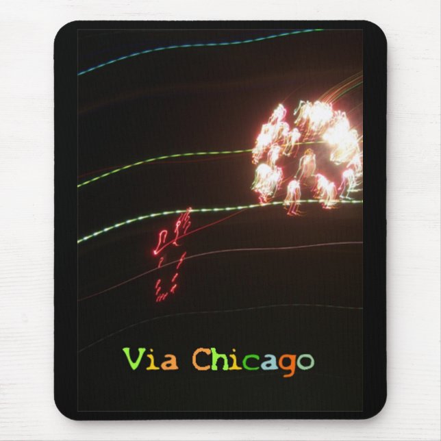 Mousepad de néon escuro (Frente)