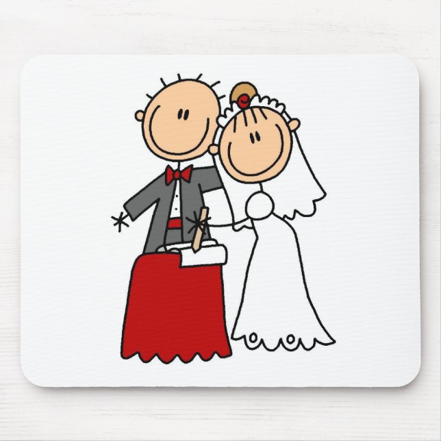 Mousepad de Noiva e Noivo (Frente)