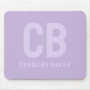 Mousepad de Nome de Violeta Suave de Cor de Tendên