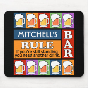 Mousepad de NOMES PERSONALIZADOS DO Pop DE CERVEJA