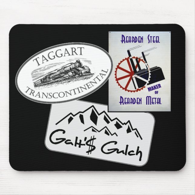 Mousepad De "O Gulch Galt", "Taggart Transco…", "Rearden… " (Frente)