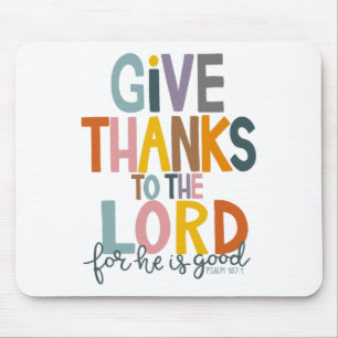 Mousepad Dê Obrigados Ao Senhor Ele É Bom Jesus Cair Do Que