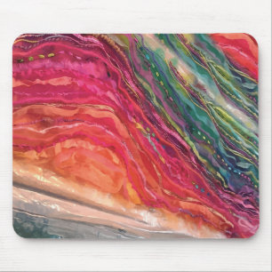 Mousepad de ondas coloridas