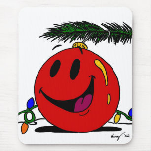 Mousepad de Ornamento Feliz