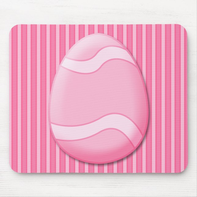 Mousepad de Ovo de Páscoa (Rosa) (Frente)