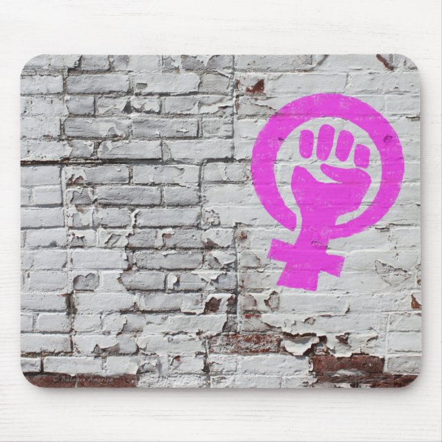 Mousepad de parede de potência feminino (Frente)