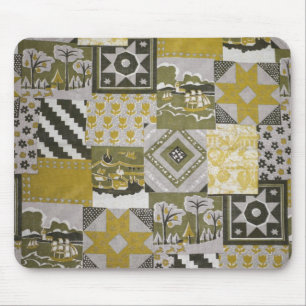 Mousepad de patch Dourado