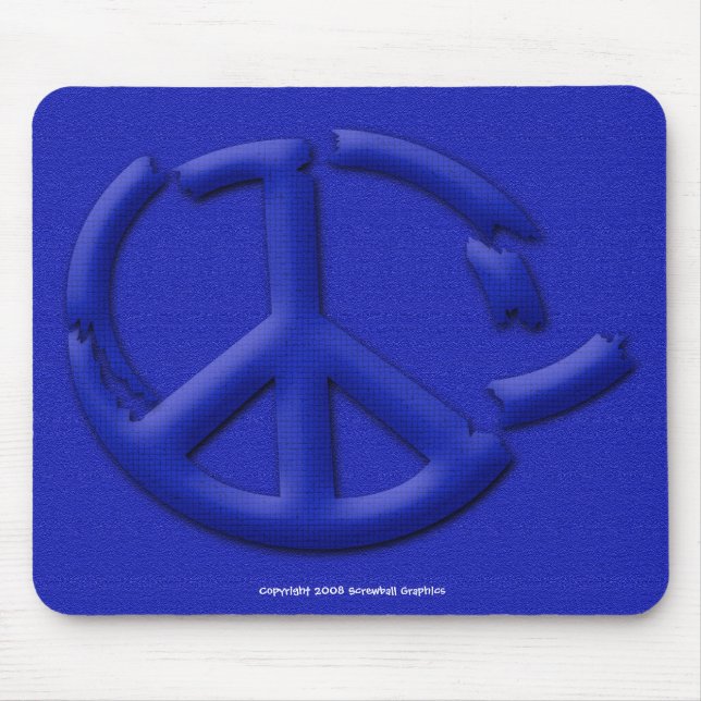 Mousepad de paz quebrado (Frente)