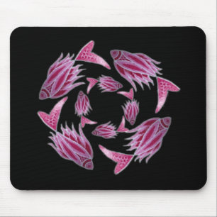 Mousepad de Peixe Rosa