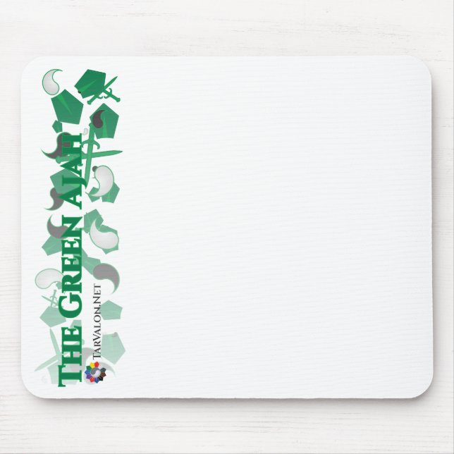 Mousepad de Penitentes Espalhados Verdes TarValon. (Frente)