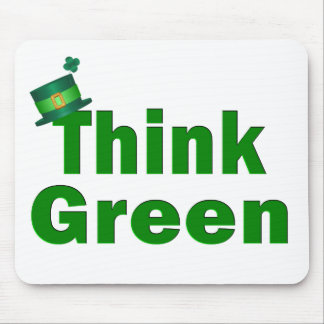 Mousepad de pense verde