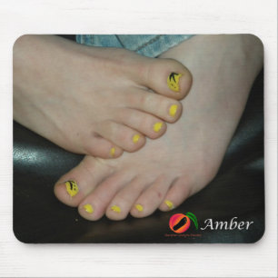 Mousepad de pés âmbar
