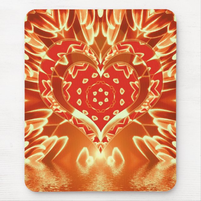 Mousepad de Petais de Amor de ouro (Frente)