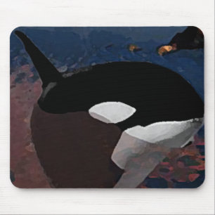 Mousepad de pintura de baleia