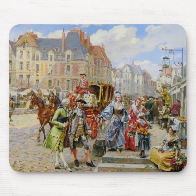 Mousepad de pintura de rua de Paris (Frente)