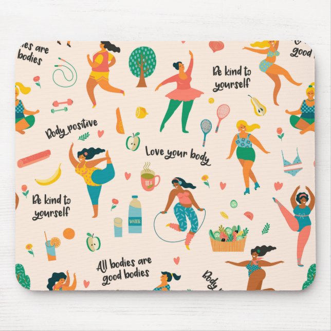 Mousepad de Positividade do Corpo (Frente)