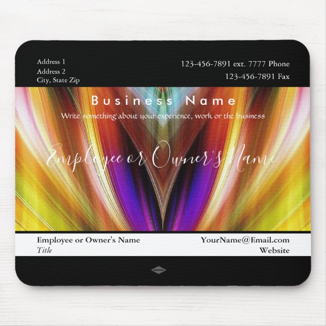 Mousepad de Promo de Oferta de Cor Radiante (Frente)