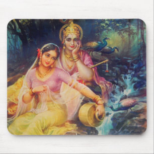 Mousepad de Radha e de Krishna