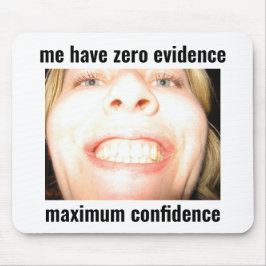 Mousepad de Rato de Meme Engraçado de Confiança Má