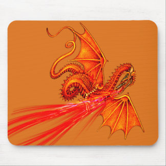 Mousepad de respiração do dragão do fogo