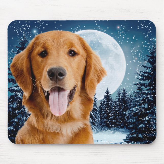 Mousepad de Retriever de ouro (Frente)