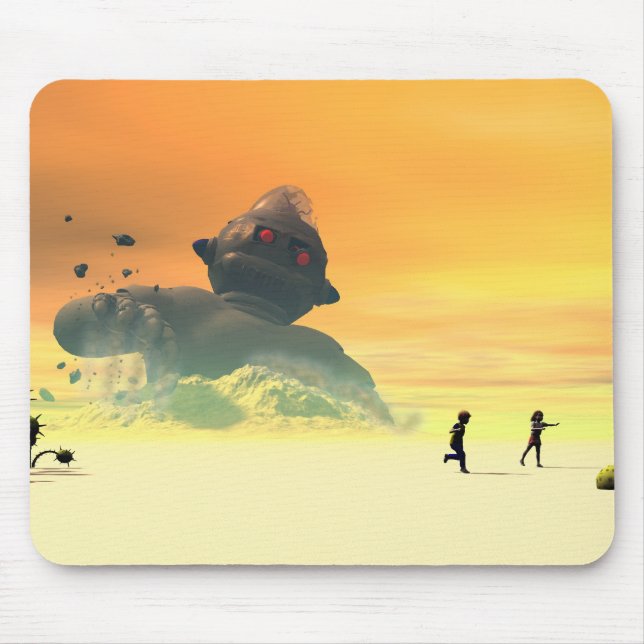 Mousepad de Revival de Robô Derelict (Frente)