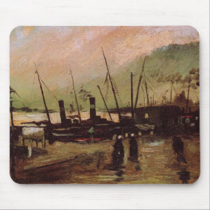 Mousepad De Ruijterkade em Amesterdã por Vincent van Gogh