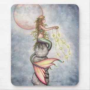 Mousepad de Sereia com Céu Cheio de Estrelas