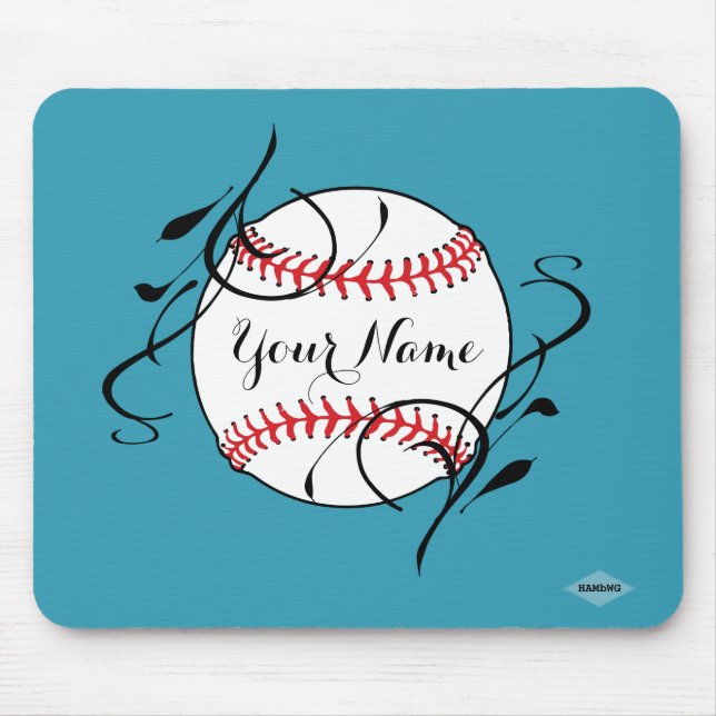 Mousepad de Softball - HAMbyWG - Aqua (Frente)