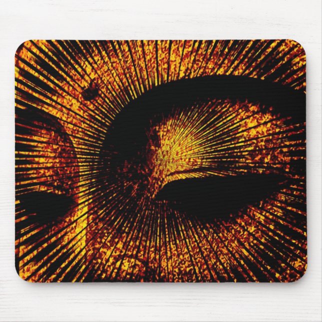 Mousepad de Textura de Burst do ouro (Frente)