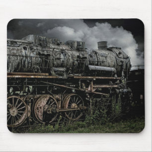 Mousepad de Trem com Motor a Vapor de Locomotiva A