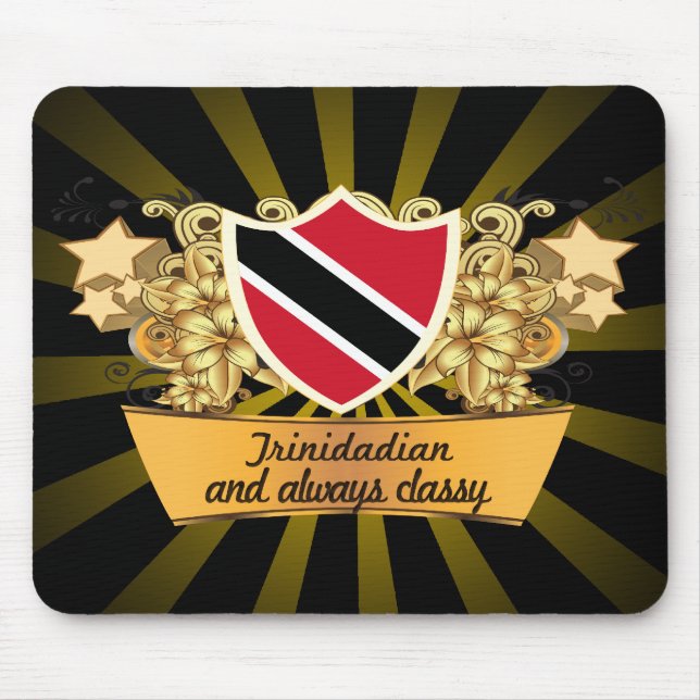 Mousepad De Trindade e Tobago elegante (Frente)