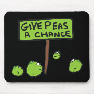 Mousepad Dê Uma Chance Ao Peas