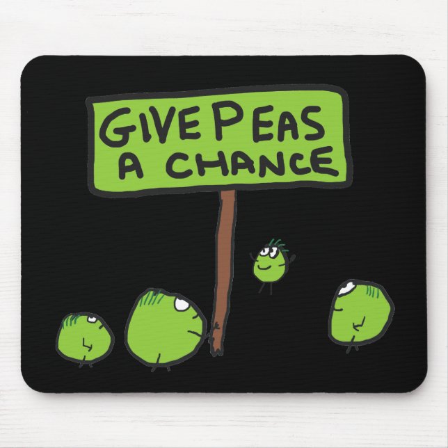 Mousepad Dê Uma Chance Ao Peas (Frente)