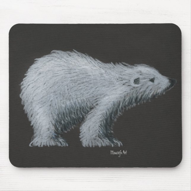 Mousepad de Urso Polar - Personalizado (Frente)