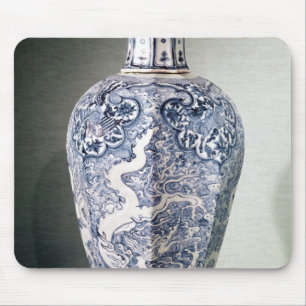 Mousepad De "vaso octogonal Mei- P'ing" com branco