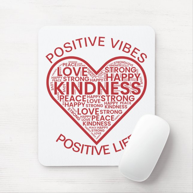 Mousepad de Vida Positivo Vibes (Com mouse)