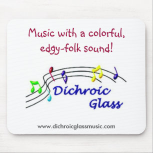 Mousepad de vidro Dichroic