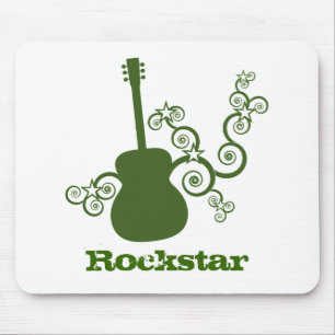 Mousepad de Violão Rockstar, Verde