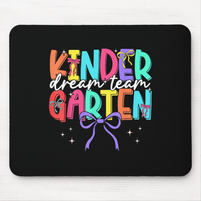 Mousepad De Volta À Equipe De Sonhos Do Jardim De Infância  (Frente)