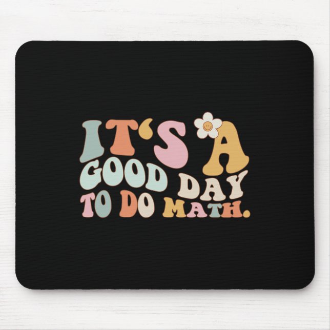 Mousepad De Volta à Escola É Um Bom Dia Para Fazer Matemáti (Frente)