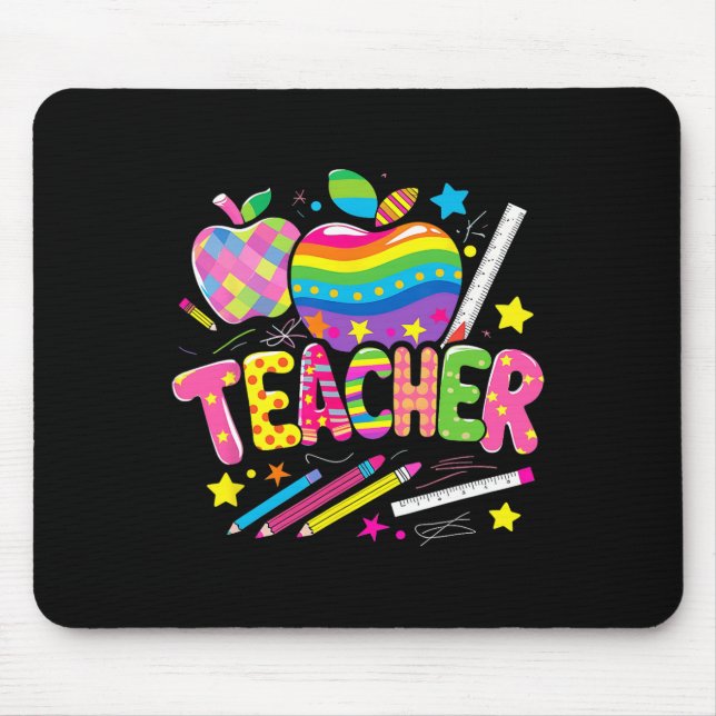 Mousepad De Volta À Escola Ensinar Amor Inspira Vida De Pro (Frente)