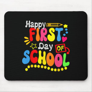 Mousepad De Volta à Escola Professor Aluno Feliz Primeiro D