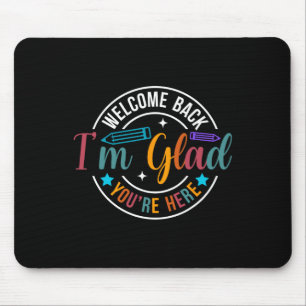 Mousepad De volta à Escola Professor Bem-vindo De Volta Est