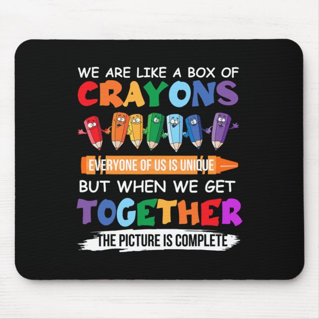 Mousepad De Volta à Escola Professor Nós Somos Como Uma Cai (Frente)